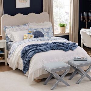 PotteryBarnTeen Chunky Throw and Round Pillow